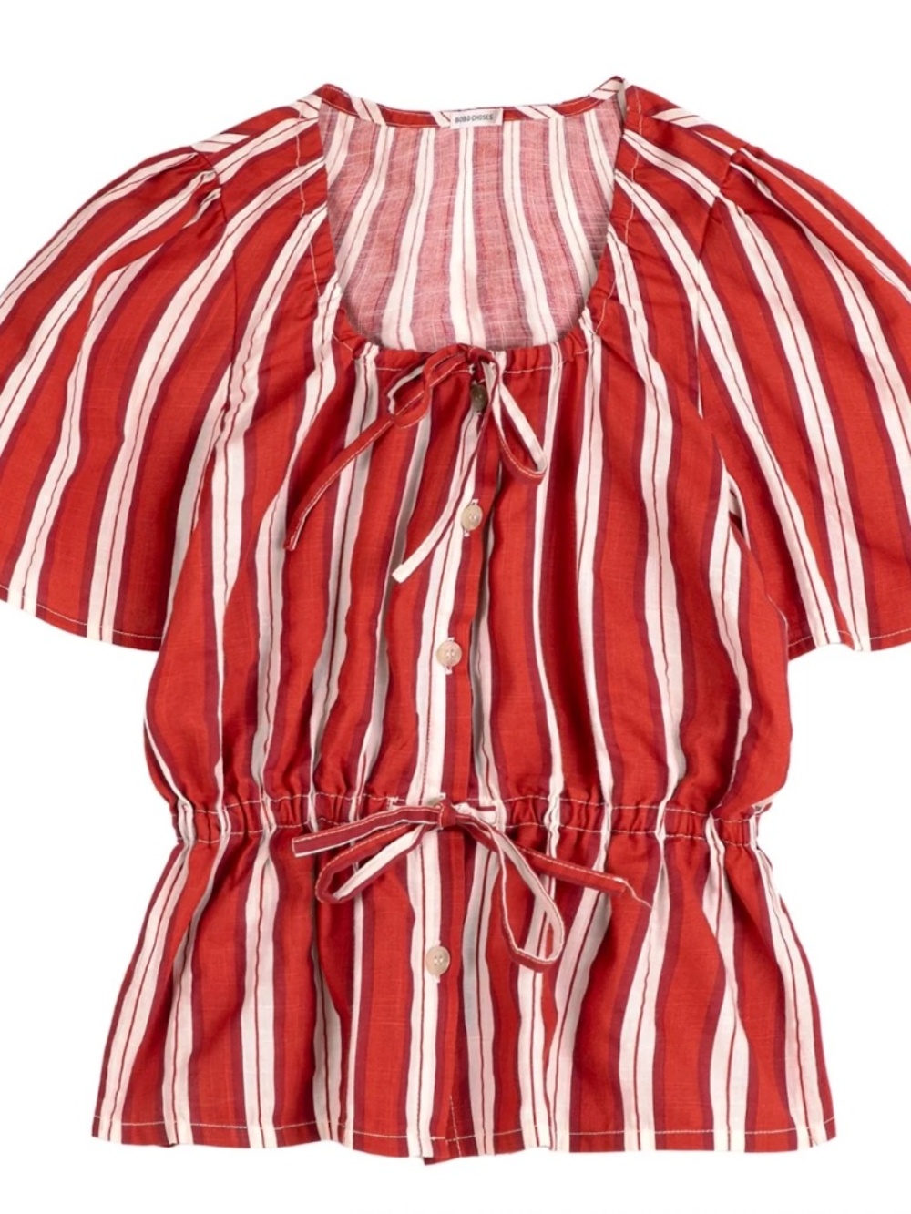 Striped Peplum Top
